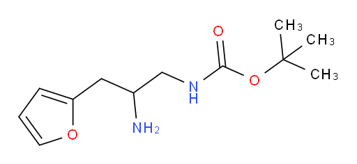 tert-butyl N-[2-amino-3-(furan-2-yl)propyl]carbamate