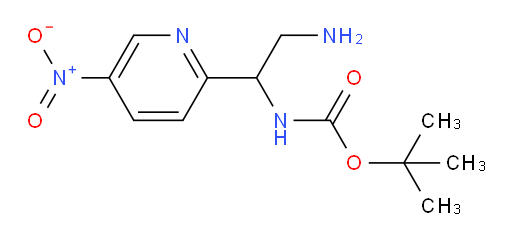 tert-butyl N-[2-amino-1-(5-nitropyridin-2-yl)ethyl]carbamate
