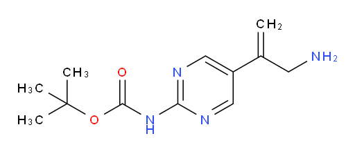 tert-butyl N-[5-(3-aminoprop-1-en-2-yl)pyrimidin-2-yl]carbamate