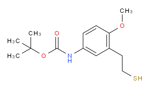 tert-butyl N-[4-methoxy-3-(2-sulfanylethyl)phenyl]carbamate