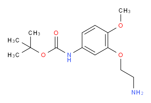 tert-butyl N-[3-(2-aminoethoxy)-4-methoxyphenyl]carbamate