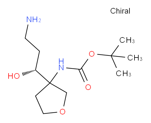 tert-butyl N-{3-[(1R)-3-amino-1-hydroxypropyl]oxolan-3-yl}carbamate