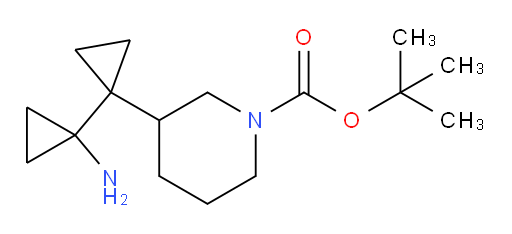 tert-butyl 3-[1-(1-aminocyclopropyl)cyclopropyl]piperidine-1-carboxylate