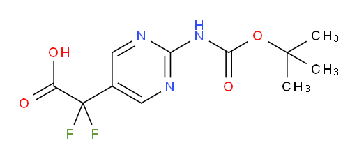 2-(2-{[(tert-butoxy)carbonyl]amino}pyrimidin-5-yl)-2,2-difluoroacetic acid