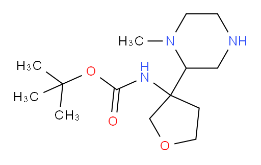 tert-butyl N-[3-(1-methylpiperazin-2-yl)oxolan-3-yl]carbamate