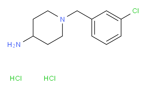 1-[(3-chlorophenyl)methyl]piperidin-4-amine dihydrochloride