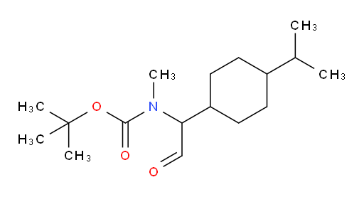 tert-butyl N-methyl-N-{2-oxo-1-[4-(propan-2-yl)cyclohexyl]ethyl}carbamate