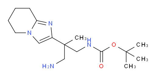 tert-butyl N-(3-amino-2-{5H,6H,7H,8H-imidazo[1,2-a]pyridin-2-yl}-2-methylpropyl)carbamate
