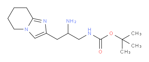 tert-butyl N-(2-amino-3-{5H,6H,7H,8H-imidazo[1,2-a]pyridin-2-yl}propyl)carbamate
