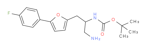 tert-butyl N-{1-amino-3-[5-(4-fluorophenyl)furan-2-yl]propan-2-yl}carbamate