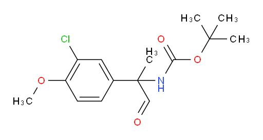 tert-butyl N-[2-(3-chloro-4-methoxyphenyl)-1-oxopropan-2-yl]carbamate