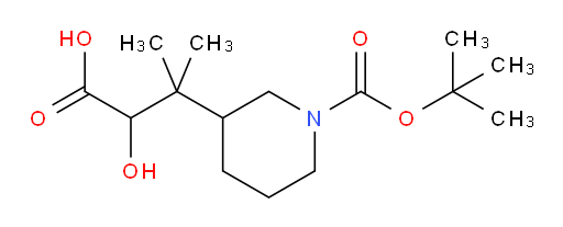 3-{1-[(tert-butoxy)carbonyl]piperidin-3-yl}-2-hydroxy-3-methylbutanoic acid