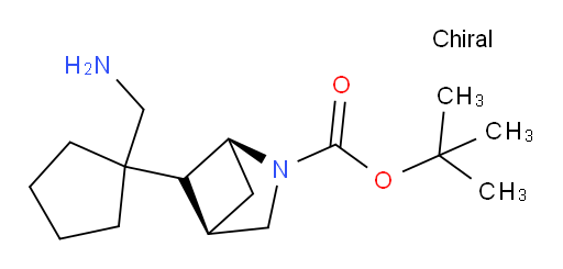 tert-butyl (1S,4R)-5-[1-(aminomethyl)cyclopentyl]-2-azabicyclo[2.1.1]hexane-2-carboxylate