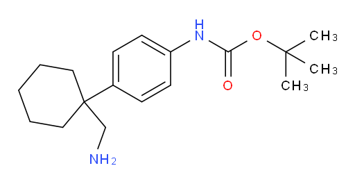 tert-butyl N-{4-[1-(aminomethyl)cyclohexyl]phenyl}carbamate