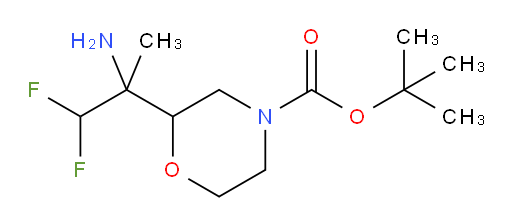 tert-butyl 2-(2-amino-1,1-difluoropropan-2-yl)morpholine-4-carboxylate