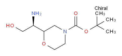 tert-butyl 2-[(1R)-1-amino-2-hydroxyethyl]morpholine-4-carboxylate