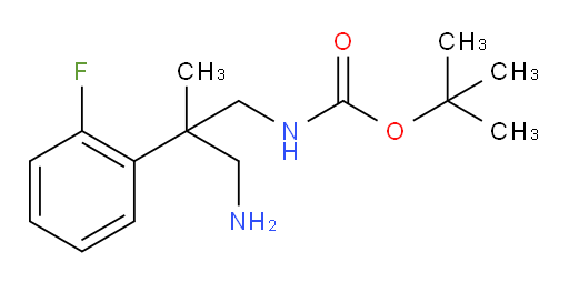 tert-butyl N-[3-amino-2-(2-fluorophenyl)-2-methylpropyl]carbamate