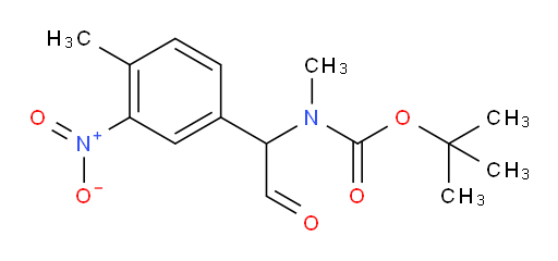 tert-butyl N-methyl-N-[1-(4-methyl-3-nitrophenyl)-2-oxoethyl]carbamate