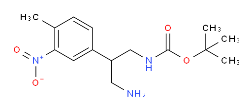 tert-butyl N-[3-amino-2-(4-methyl-3-nitrophenyl)propyl]carbamate