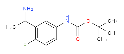 tert-butyl N-[3-(1-aminoethyl)-4-fluorophenyl]carbamate