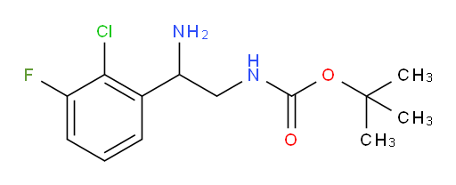 tert-butyl N-[2-amino-2-(2-chloro-3-fluorophenyl)ethyl]carbamate