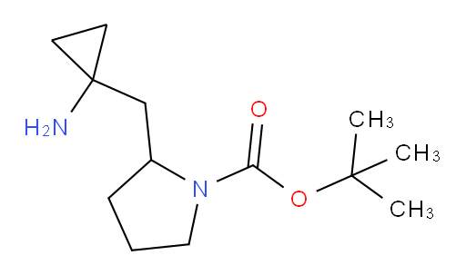 tert-butyl 2-[(1-aminocyclopropyl)methyl]pyrrolidine-1-carboxylate