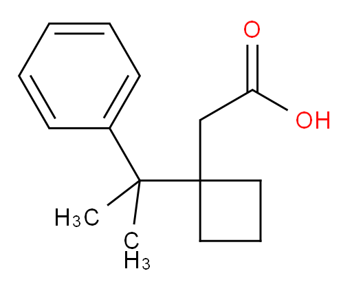 2-[1-(2-phenylpropan-2-yl)cyclobutyl]acetic acid