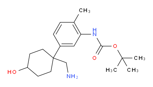 tert-butyl N-{5-[1-(aminomethyl)-4-hydroxycyclohexyl]-2-methylphenyl}carbamate