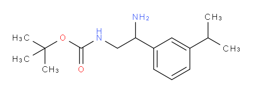 tert-butyl N-{2-amino-2-[3-(propan-2-yl)phenyl]ethyl}carbamate