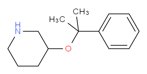 3-[(2-phenylpropan-2-yl)oxy]piperidine