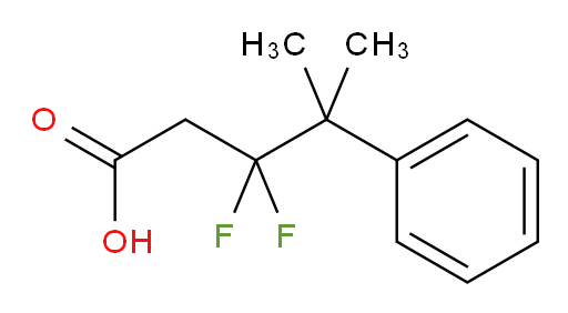 3,3-difluoro-4-methyl-4-phenylpentanoic acid