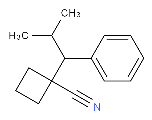 1-(2-methyl-1-phenylpropyl)cyclobutane-1-carbonitrile