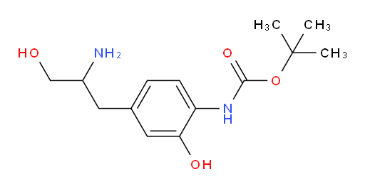 tert-butyl N-[4-(2-amino-3-hydroxypropyl)-2-hydroxyphenyl]carbamate