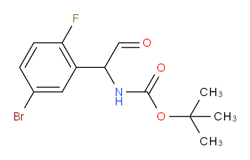 tert-butyl N-[1-(5-bromo-2-fluorophenyl)-2-oxoethyl]carbamate