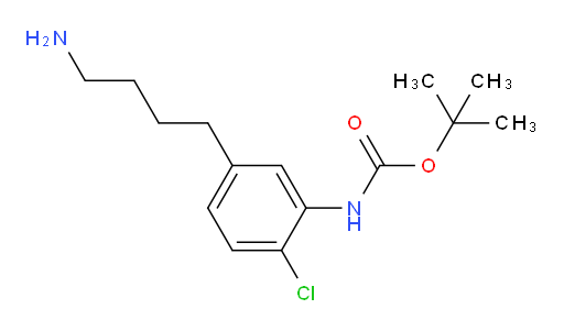 tert-butyl N-[5-(4-aminobutyl)-2-chlorophenyl]carbamate