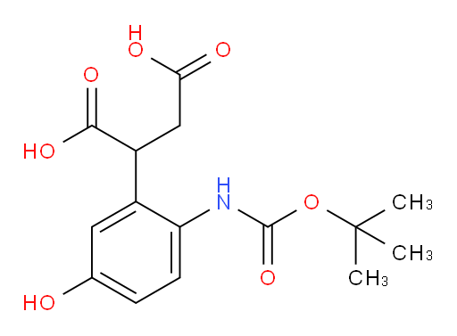2-(2-{[(tert-butoxy)carbonyl]amino}-5-hydroxyphenyl)butanedioic acid