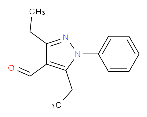 3,5-diethyl-1-phenyl-1H-pyrazole-4-carbaldehyde