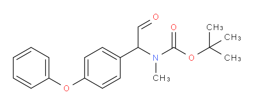 tert-butyl N-methyl-N-[2-oxo-1-(4-phenoxyphenyl)ethyl]carbamate