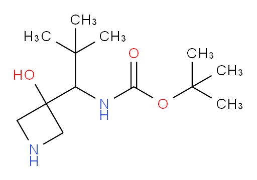 tert-butyl N-[1-(3-hydroxyazetidin-3-yl)-2,2-dimethylpropyl]carbamate