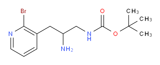tert-butyl N-[2-amino-3-(2-bromopyridin-3-yl)propyl]carbamate