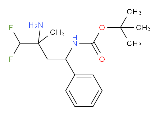 tert-butyl N-(3-amino-4,4-difluoro-3-methyl-1-phenylbutyl)carbamate