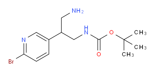 tert-butyl N-[3-amino-2-(6-bromopyridin-3-yl)propyl]carbamate