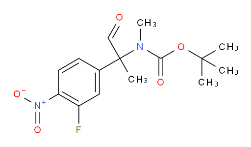 tert-butyl N-[2-(3-fluoro-4-nitrophenyl)-1-oxopropan-2-yl]-N-methylcarbamate