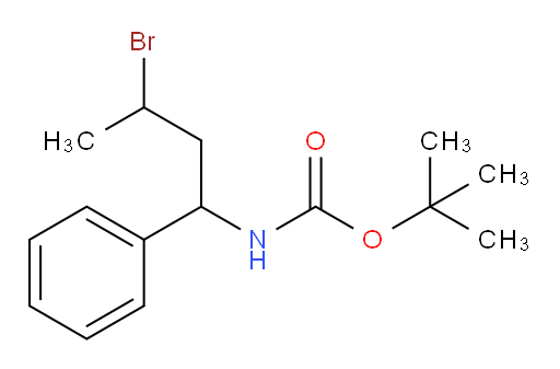 tert-butyl N-(3-bromo-1-phenylbutyl)carbamate