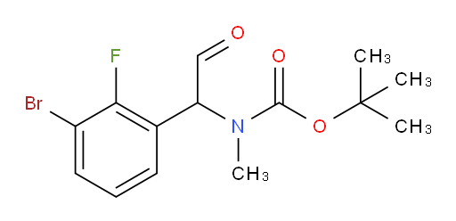tert-butyl N-[1-(3-bromo-2-fluorophenyl)-2-oxoethyl]-N-methylcarbamate
