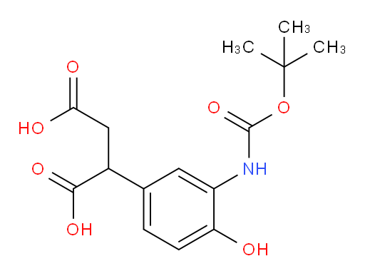 2-(3-{[(tert-butoxy)carbonyl]amino}-4-hydroxyphenyl)butanedioic acid