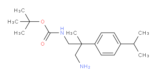 tert-butyl N-{3-amino-2-methyl-2-[4-(propan-2-yl)phenyl]propyl}carbamate