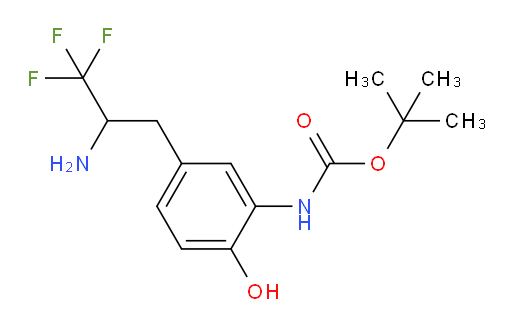 tert-butyl N-[5-(2-amino-3,3,3-trifluoropropyl)-2-hydroxyphenyl]carbamate