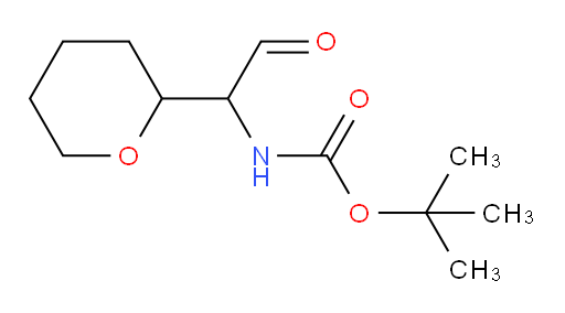tert-butyl N-[1-(oxan-2-yl)-2-oxoethyl]carbamate