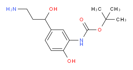 tert-butyl N-[5-(3-amino-1-hydroxypropyl)-2-hydroxyphenyl]carbamate